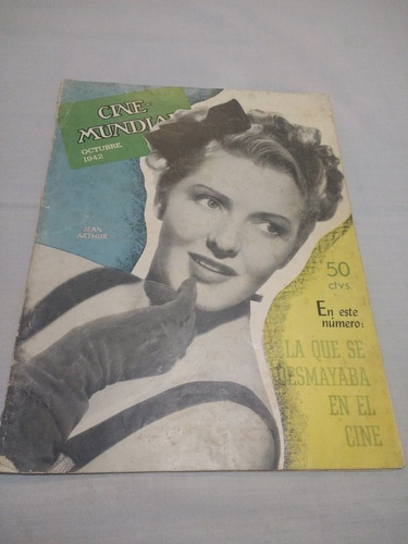 Antigua Revista Cinelandia Jean Arthur 1942