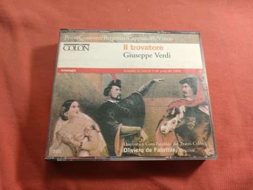 Giuseppe Verdi / Il Trovatore Cd Doble Con Libreto / Arg B 