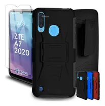 Comprar Funda Para Zte Protector Uso Rudo Con Clip Xmovil Color Negro Zte A7 2020