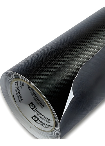 Vinil Adesivo Fibra Carbono 3d Preto Fosco Tuning 2m X 30cm