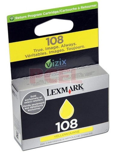 Cartucho Lexmark #108 Amarillo 14n0342  Rend Estandar /v