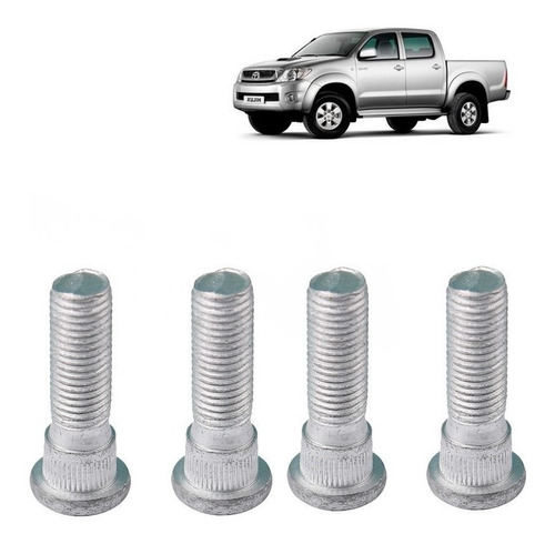 Set 4  Perno Rueda Del Para Toyota Hilux  3.0 2002 2004