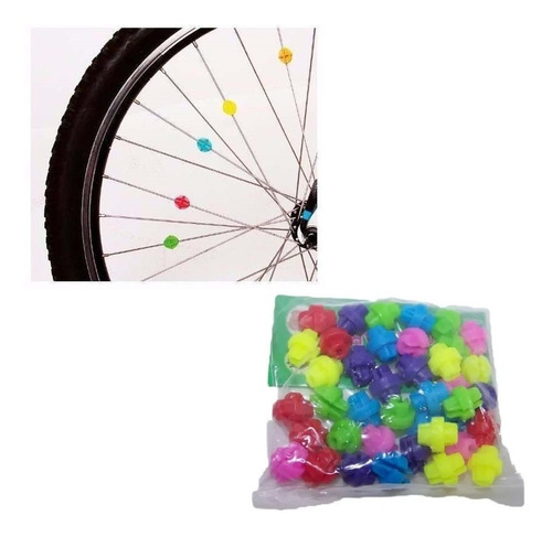 Decorativos Para Rayos De Bicicleta - 40 Unidades