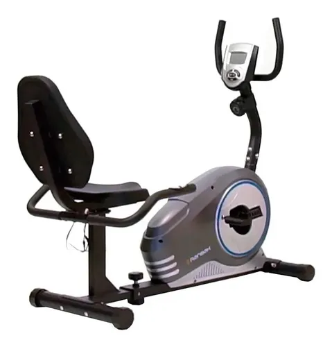 Bicicleta Fija Horizontal Magnetica Ranbak C respaldo Pulso