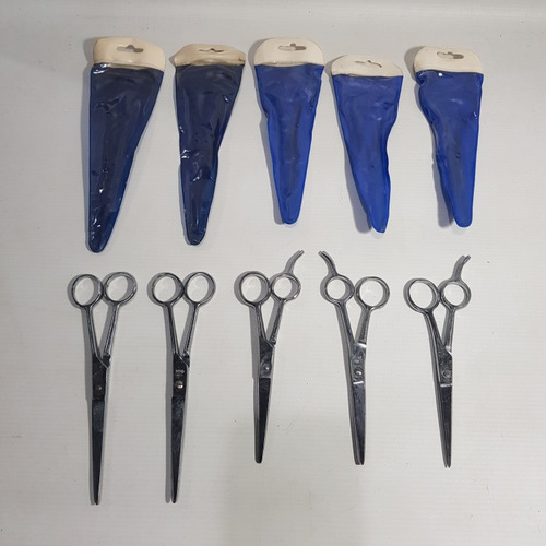 Antiguas Tijeras Peluquería Barbería Set X 5 Mag 61713