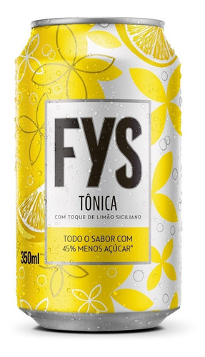 Água Tônica Fys Lata 350ml - 12 Unidades