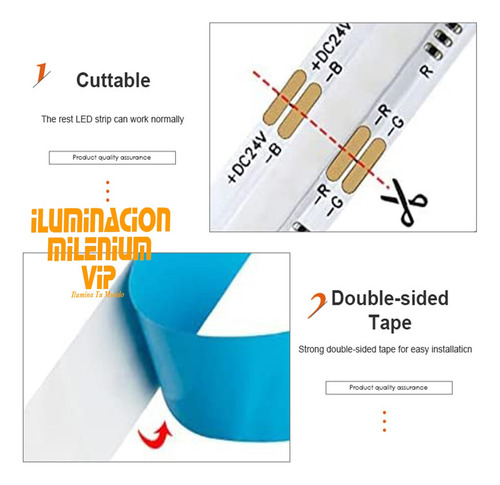 Cinta Led Para Perfil Alta Potencia 12v Luz Blanca 5 Metros