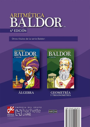 Imagen 3 de 5 de Aritmetica Baldor (tapa Dura)