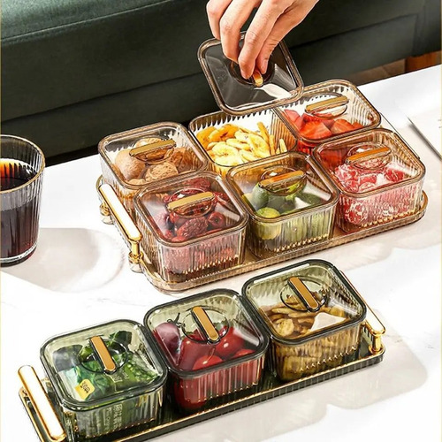Bandeja Para Aperitivos De 6 Divisiones