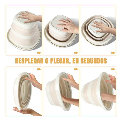 Cubo Plegable, Cubo De Limpieza Plegable, Cubo De Plástico