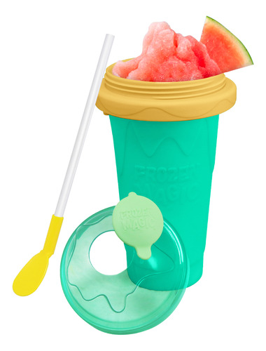 Vaso Magico Enfriador Bebidas Frias Raspado Frappe Malteadas Color Verde