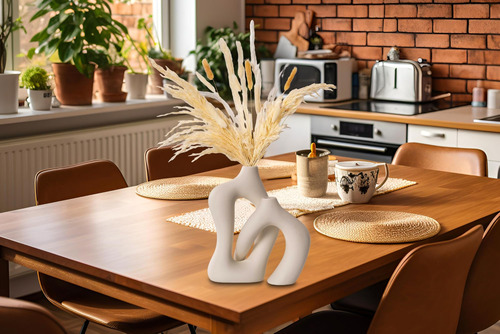Noevay Juego De 2 Floreros Minimalistas Para Decoración Del