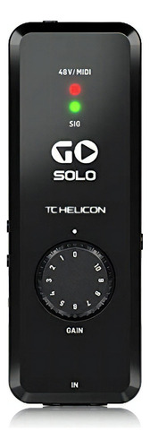 Interfaz De Audio/midi Tc-helicon Go Solo Para Dispositivos