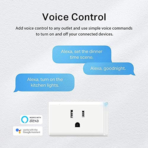 Kasa Smart Plug Hs103p4, Smart Home Wi-fi Outlet Funciona Co