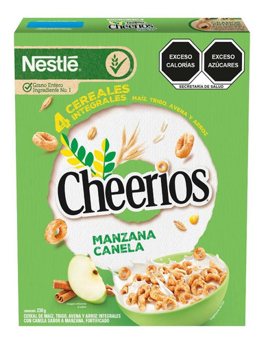 Cereal Nestlé Cheerios Manzana Canela Con Avena 230g