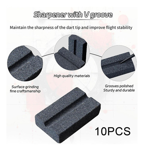 10pcs Sacapuntas De Punto De Dardos Para Punta De Dardos,