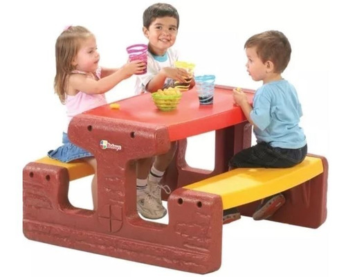 Mesa Mesita Picnic Camping Niños Rotoys Indestructible +1 Añ