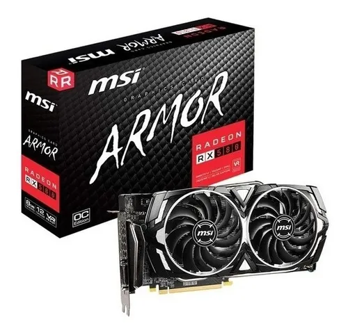 Placa De Video Msi Radeon Rx580 Armor 8g Oc Ddr5