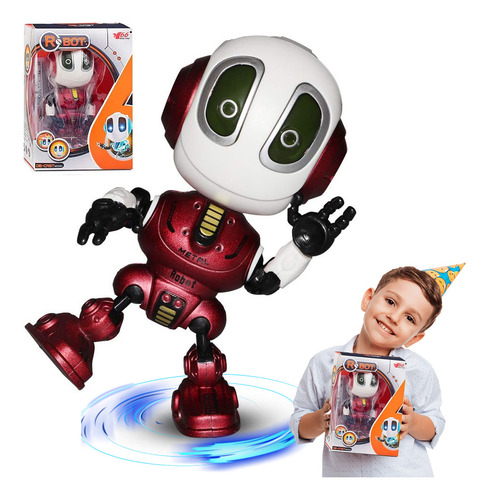 Robot Inteligente Con Parlantes Inteligentes Eléctrico Usb Adecuados Para Niños De 2 A 9 Años Color Rojo,robot para niños,robot juguete,robot de juguete