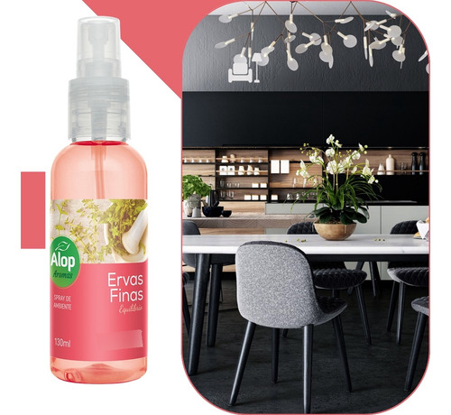 Spray De Ambientes E Tecidos 130 Ml Ervas Finas Alop