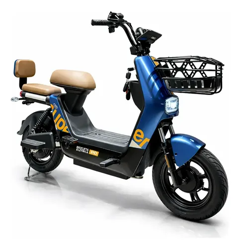 Bicicleta Elétrica OUXI T2 Azul 800W E-Bike Urbana, 3 Modos Elétr...