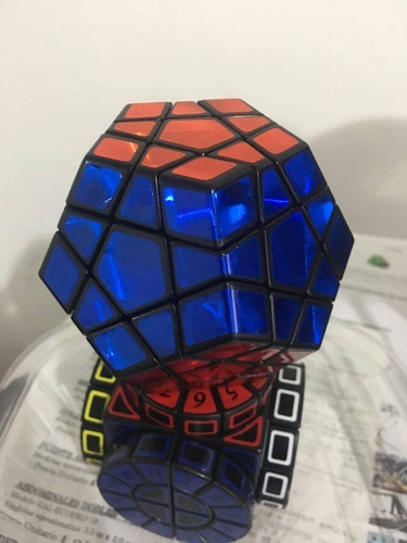 Cubo Rubik Stickers Megaminx Qj Dobles Metalizado Esfera