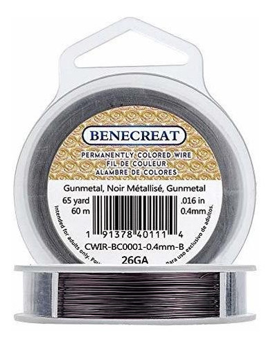 Alambre De Cobre Para Joyeria Negro 60 Mt Benecreat