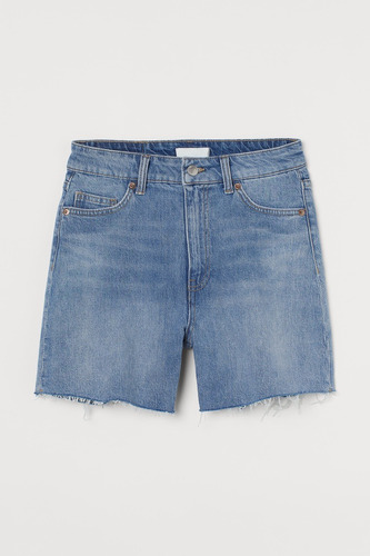 Shorts Denim High Waist, Moda Mujer Hym