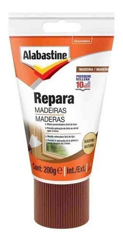 Alabastine Masilla Repara Madera Natural 200gr X2un