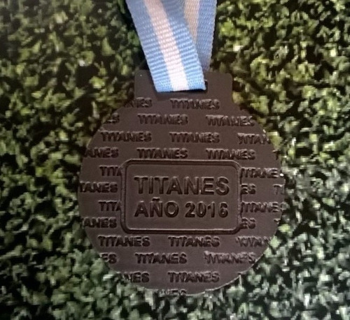 Imagen 4 de 5 de Medalla Metal Futbol Hockey Handball 50 Mm