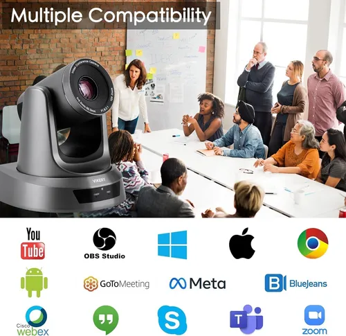 Cámara Ptz 20x Usb 1080p Vikery Para Conferencias