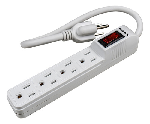 Multicontacto 4 Entradas Cable 30 Cm