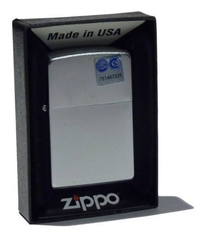 Encendedor Zippo Satin Chrome Made In Usa 28031