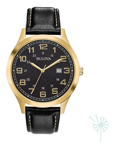 Reloj hombre LA2146-1 negro con dorado, tablero bicolor