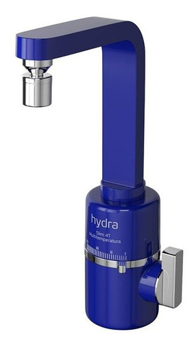 Torneira Elétrica Slim 4t De Bancada Azul 127v Hydra