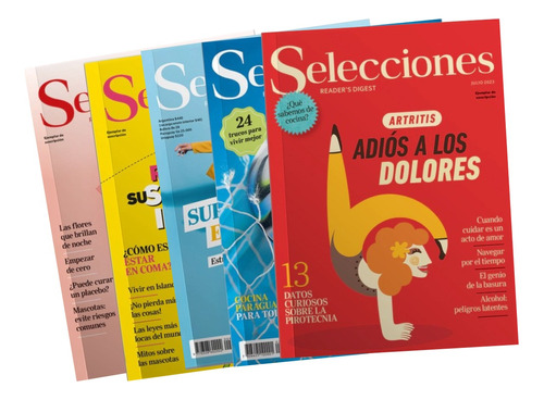 Revistas Selecciones Lote 5 Reader's Digest Tapa Blanda