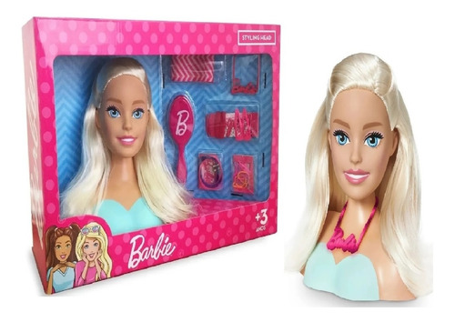 Boneca Barbie Busto C/ 21 Peças Pupee Mattel Veja O Vídeo