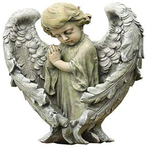 Napco Baby Angel Con Alas Estatua, 11-1 / 2-pulgada De Alto