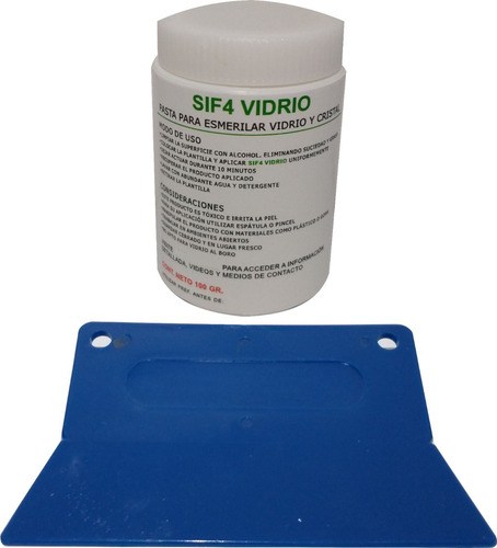 100 Gr. Sif4 Crema Pasta / Grabar Esmerilar Vidrio Y Cristal