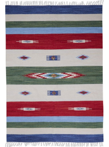 Alfombra Kilim De Algodón 150 X 90 Cm