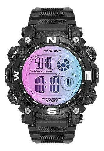 Reloj Cronógrafo Digital Para Hombre Con Correa De Resina, 4