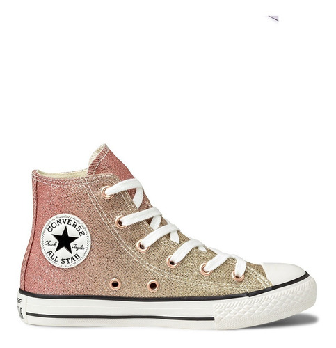 Zapatilla Converse Bota Niña Dorada Brillos Botita Colores | Envío gratis