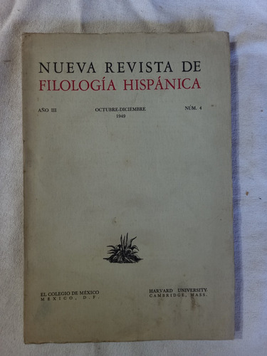 Nueva Revista De Filología Hispánica 1949 Rösler Gilman Pida