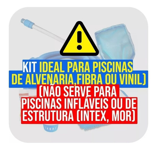 Kit De Limpeza Completo Para Piscina Inclui Colchão Inflável