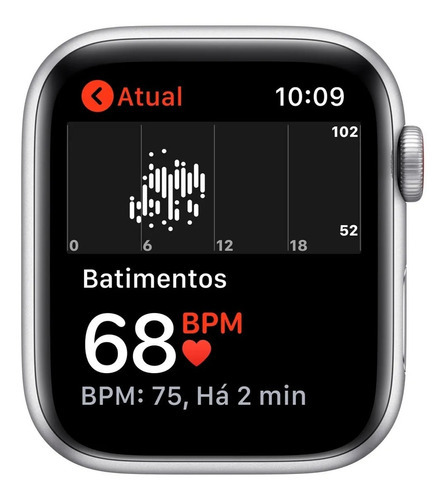 Apple Watch SE (GPS + Cellular, 1.732") - Caja de aluminio color plata - Correa deportiva Blanca - Aceptable (Reacondicionado)