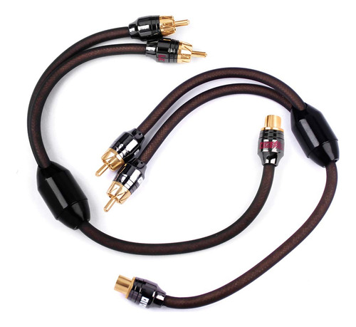 1 Pie 2 Macho 1 Hembra Rca Y Adaptador Divisor Conector...