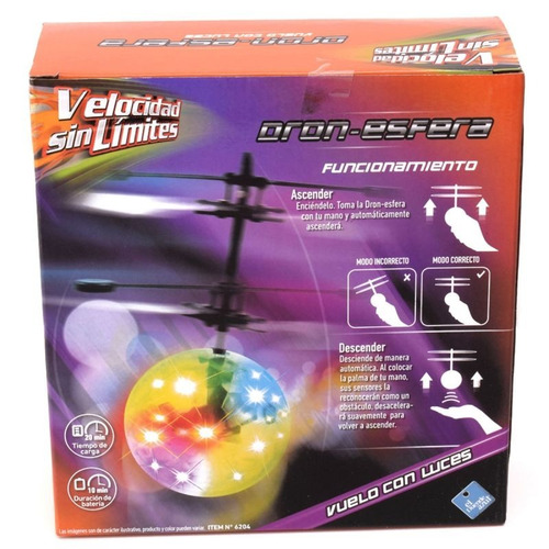 Bola Voladora Helicoptero Dron Esfera Velocidad Sin Limites