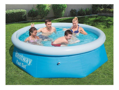 Piscina Inflável Vinil Fast Set 2300 L 6 Pessoas Bestway Cor Única