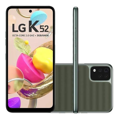 Celular Smartphone LG K52 Lmk420bmw 64gb Verde Vivo - Dual Chip