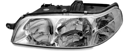 Farol Fiat Palio Fire 2001 2002 2003 2004 Carcaça Preta